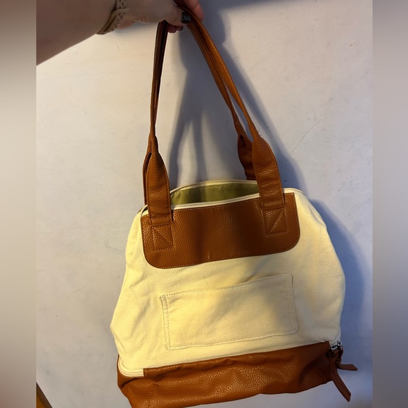 Graf Lantz Canvas & Vegan Leather Carry-on Travel Weekender - Picture 4 of 5